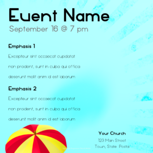 Umbrella Flyer - colorful umbrella offers shelter from the rain clouds