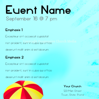 Umbrella Flyer - colorful umbrella offers shelter from the rain clouds