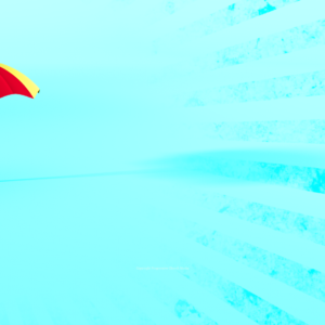 Umbrella Graphics. Colorful umbrella offers a friendly welcome during the storm