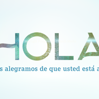 Wave Video - the word Hola created by stylized waves of water