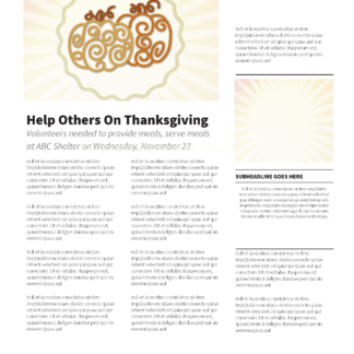 Autumn Pumpkins Newsletter. Orange swirls become welcoming pumpkins