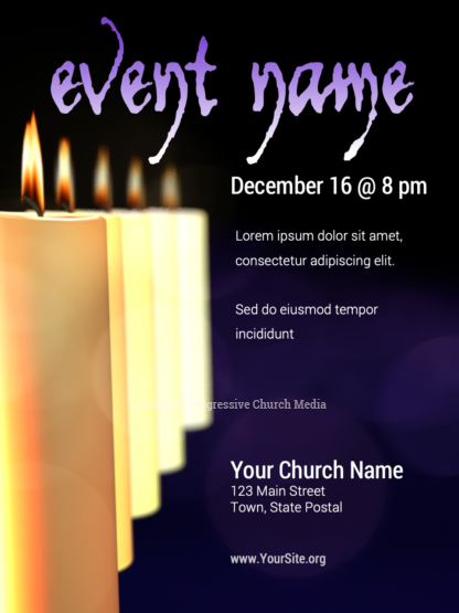 Advent 2018 Flyer. Advent worship resources for every week of the season