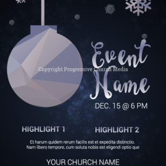 Christmas Background Flyer. Christmas background materials for worship