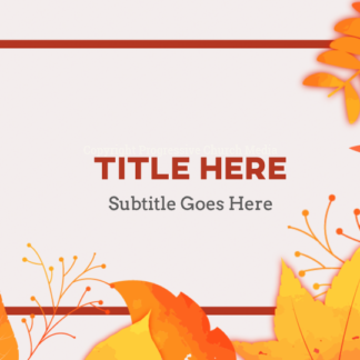 Autumn Leaves PowerPoint. Colorful fall leaves welcome all