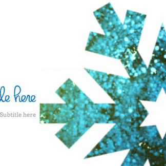 Faith On Fire - Snowflake PowerPoint. Celebrate winter with our shimmering snowflake