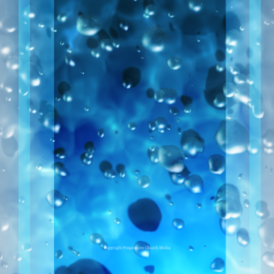 Baptism 2019 Graphics - image features blue liquid and bubbles