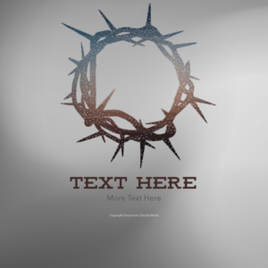 Good Friday 2019 Social Media - Instagram template features stylized crown of thorns