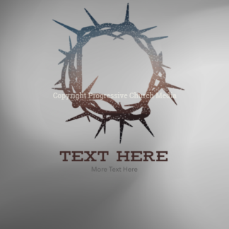 Good Friday 2019 Social Media - Instagram template features stylized crown of thorns