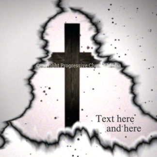 Ash Wednesday Scorched Paper Social Media. Scorched paper reveals a cross for Ash Wednesday