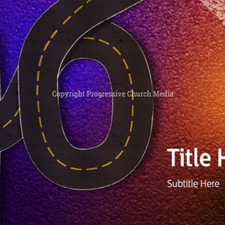 Lenten Voyage PowerPoint - the number 40 forms a highway to represent the 40 day journey of Lent