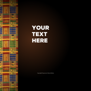 African Fabric Social Media - social media template features colorful African fabrics