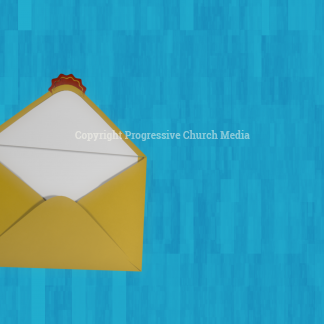 Easter Social Media Invitation - animation of an envelope with an invitation for Easter Sunday