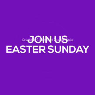 Easter Sunday Spirals Instagram Video - colorful circles spiral to reveal an invitation to attend church on Easter Sunday