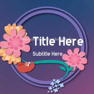 Happy Mothers Day Flowers PowerPoint. Bright colorful flowers to celebrate mothers everywhere