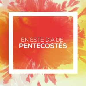 Day Of Pentecost Social Media. Drops of ink in fiery colors for Pentecost.