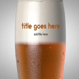 Beer & Bible PowerPoint. Slide features a tall glass of beer with thick white foam.