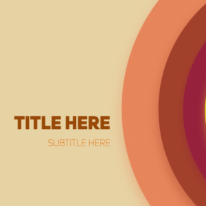 Fall Circles Welcome PowerPoint. Colorful fall-colored circles welcome everyone.