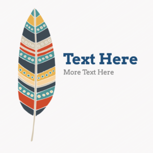 Rustic Fall Welcome Social Media. Stylized autumn leaves welcome everyone.