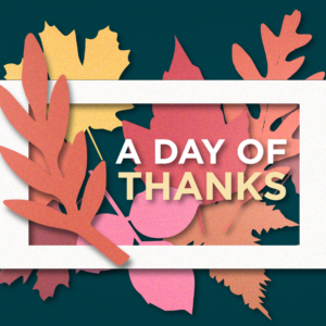 Thanksgiving Church Welcome Video. Fall leaves invite everyone to give thanks for Thanksgiving.