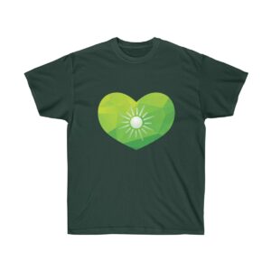 Earth Day Green Heart Unisex Ultra Cotton T-shirt