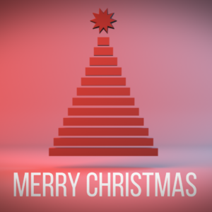 Modern Christmas Tree Greeting Videos. Stylized Christmas Tree twirls into view.
