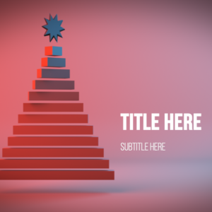 Modern Christmas Tree Greeting PowerPoint. Slide features a modern, stylized Christmas Tree.