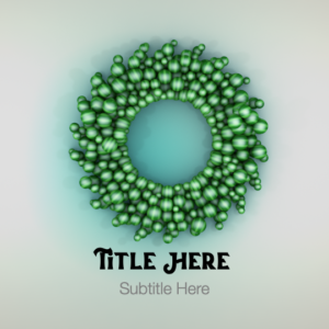 Christmas Wreath PowerPoint. Slide features a Christmas wreath assembles on the screen.