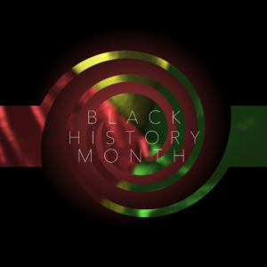 Red Gold Green Social Media. Template features flowing cloth of red, gold and green to celebrate Black History Month