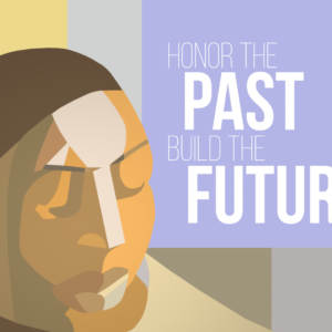 Past And Future Videos. Colorful collage of a black man thinking about the past and the future.