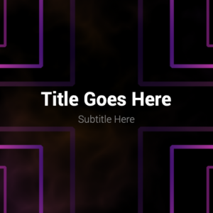 Lent 2020 PowerPoint. Slide features purple lines that form a cross to celebrate Lent.