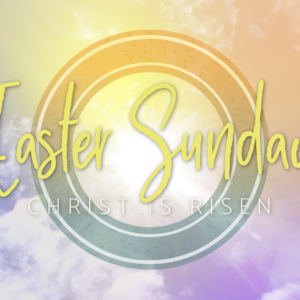 Easter Sunrise Service Videos. A colorful Easter sunrise sky.