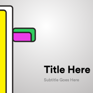 Mod Cross PowerPoint. Slide features colorful cross features a groovy, mod design.