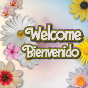 Floral Festival Social Media. Template features festive flowers welcome everyone.