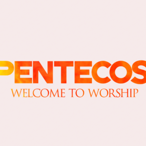 Pentecost Flames Videos. The word Pentecost in flames welcomes everyone to worship.