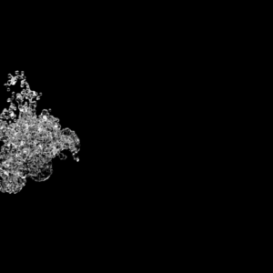 Baptism Splash Graphics. Sparkling bubbles of water float toward the surface.