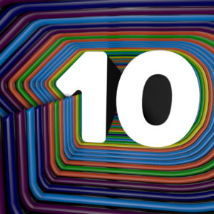Rainbow Countdown Videos. Colorful countdown video loops from 10 to 1.