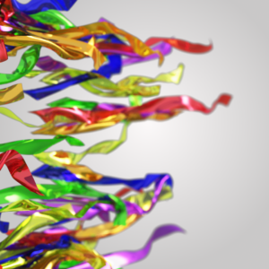 Pride Ribbons Graphics. Colorful rainbow ribbons welcome everyone.