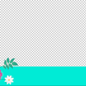 Summer Flowers Worship Streaming. Transparent PNG sequence features flowers blooming across the screen.