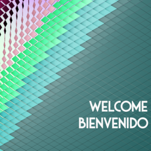 Ordinary Social Media. Abstract waves of pink and green welcome everyone.