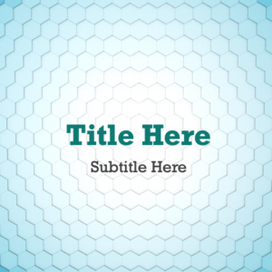 Extraordinary PowerPoint. Geometric shapes in shades of green and blue welcome everyone.