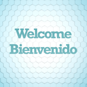 Extraordinary Social Media. Geometric shapes in shades of green and blue welcome everyone.