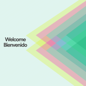 Ordinary Triangles Social Media. Triangles of many shades of green and different colors form an interesting geometric pattern.