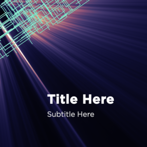 Connections PowerPoint. Image features a futuristic grid of connections.