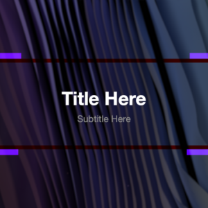 Advent Welcome To Church PowerPoint. Slide features waves of fabric in purples, blues and whites.