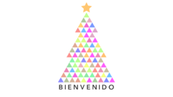 Christmas Tree Triangles Videos. Image features a colorful Christmas tree formed by many triangles.