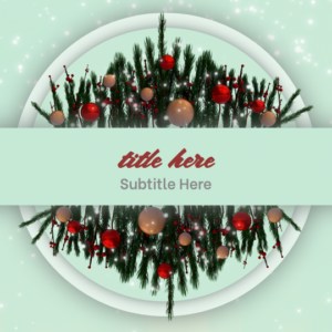 Comfort And Joy PowerPoint. Image features Christmas ornaments and garland to celebrate the season of "comfort and joy."