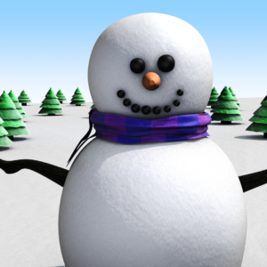 Snowman Graphics. Friendly snowman welcomes everyone.
