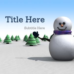 Snowman PowerPoint. Friendly snowman welcomes everyone.