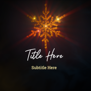 Snowflake PowerPoint. A sparkling snowflake welcomes everyone.