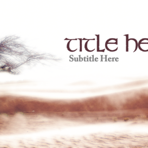 Lent Church Welcome PowerPoint (Barren Places). Images features a barren desert, depicting the wilderness of Lent.